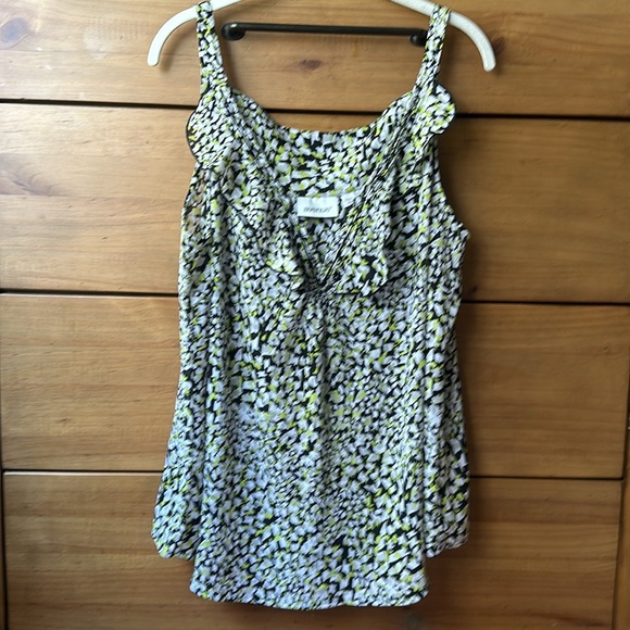 NWOT! Avenue Print Camisole Ruffle Tank / 18/20 - Picture 3 of 16